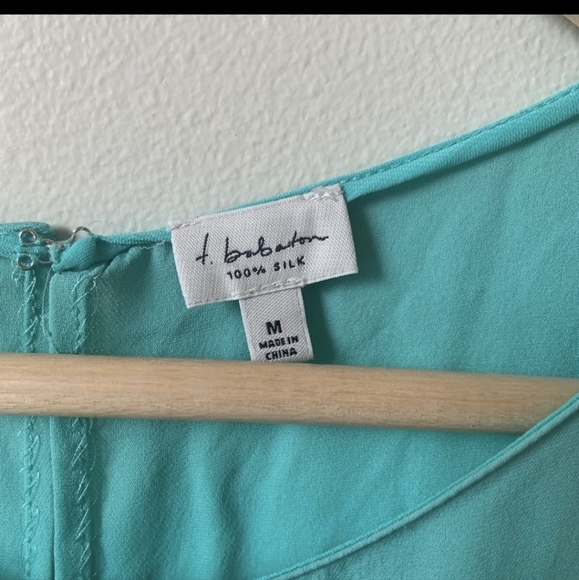 Babaton Aritzia 100% silk colour block dress (size M) - Picture 2 of 4